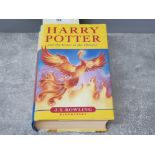 HARRY POTTER AND THE ORDER OF THE PHOENIX HARD BACK BOOK FIRST EDITION BY J.K.ROWLING