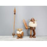 1960S WOODEN VIKING GONKS