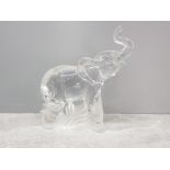 LENNOX 1994 GLASS ELEPHANT ORNAMENT 17CM