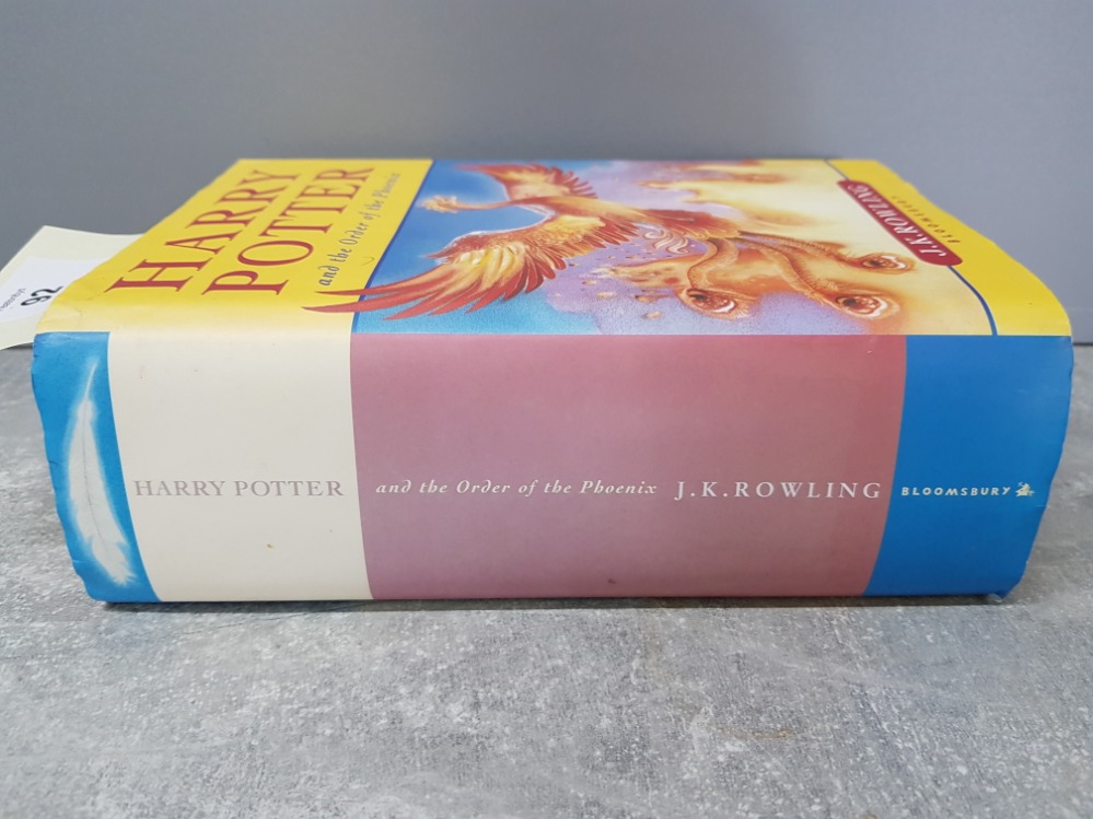 HARRY POTTER AND THE ORDER OF THE PHOENIX HARD BACK BOOK FIRST EDITION BY J.K.ROWLING - Bild 3 aus 4