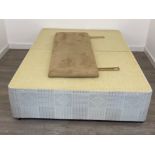 4FT 6 DOUBLE STORAGE DIVAN BASE AND HEADBOARD