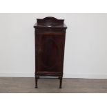 EDWARDIAN MAHOGANY MUSIC CABINET FITTED WITH PULL OUT SHELVES