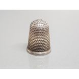 SILVER THIMBLE WITH HONEYCOMB DESIGN 5.3G GROSS