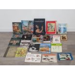 COLLECTION OF VINTAGE ART AND DRAWING BOOKS INCLUDING LEONARDO DA VINCI THE COMPLETE PAINTINGS AND