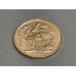 22CT GOLD 2013 FULL SOVEREIGN COIN UNC