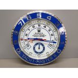 IN THE STYLE OF ROLEX YACHT-MASTER WALL CLOCK