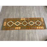 FRINGED PERSIAN CHOLI KILM RUNNER, 200 X 61