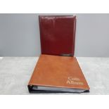 TWO HIGH GRADE COIN ALBUM COMPLETE WITH COIN DIVIDERS AND COIN PAGES