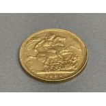 22CT GOLD 1898 FULL SOVEREIGN COIN