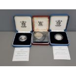 ROYAL MINT SILVER PROOF 1995 £1 COIN ROYAL MINT SILVER PROOF 1997 £1 ROYAL MINT 1973 EEC 50P PIECE