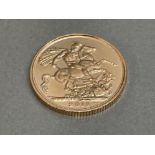 22CT GOLD 2013 FULL SOVEREIGN COIN UNC