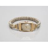 LADIES AVIA WRISTWATCH WITH 9CT YELLOW GOLD CASE