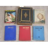 6 VINTAGE HARD BACK BOOKS INCLUDING FILM REVIEW, STARS AND FILMS AND HOLY BIBLE BY THOMAS SCOTT