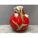 FRANZ COLLECTION FLORISSIMA SPRING SNOWFLAKE VASE IN MINT CONDITION, 15CM X 13CM