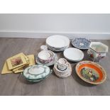 COLLECTION OF POTTERY INCLUDING ADAMS CRIES OF LONDON BOWL, ROYAL WINTON POT AND VARIOUS OTHER