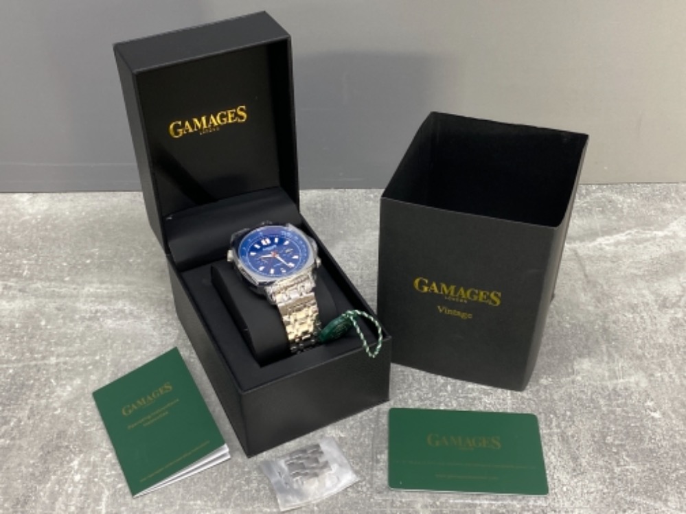 Gamages of London hand assembled wristwatch, limited edition of 100, a brilliant vintage watch with