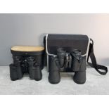 Pair of telstar 8x30 binoculars plus mark scheffel 20x50 binoculars