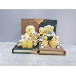 Pair if Kingsley bear Regency fine arts bedtime story bookends