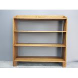 Arts and crafts 4 tier bookshelf 92cm by 91cm by 23cm