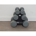 Dumbbells tower of 6 weights
