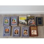 Collection of hard back books including charles dickens 4 complete novels, the oxford dictionary