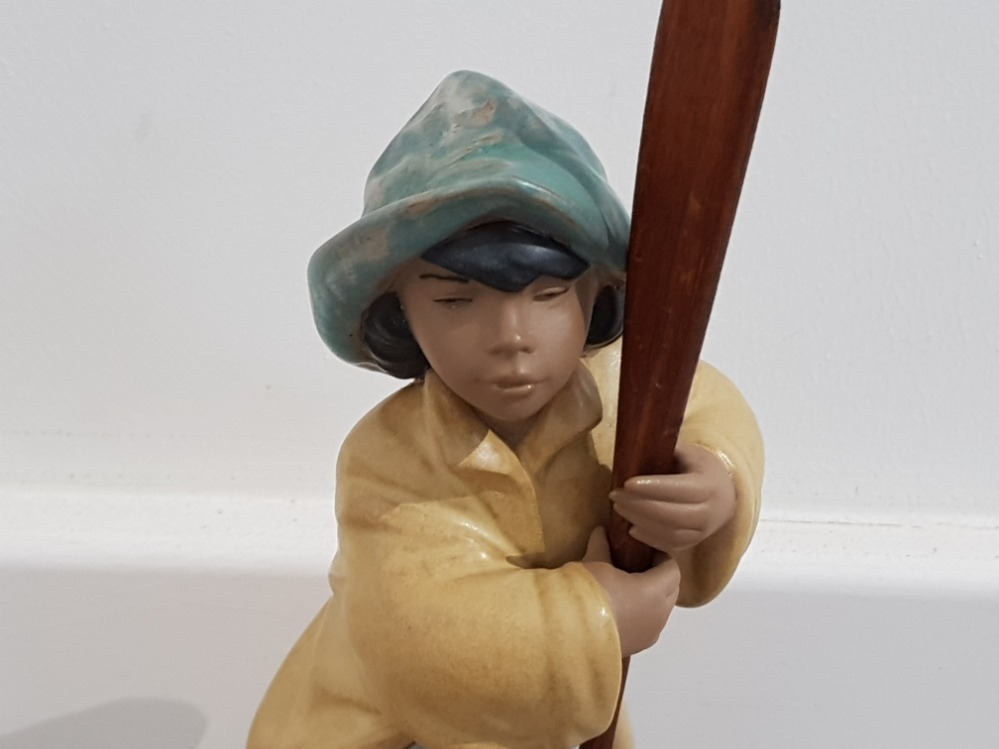 Gres lladro figure young fisherman model number 2335 in great condition 24 cm high - Bild 3 aus 5