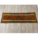 FRINGED MAIMANA KILIM RUNNER, 197x65cm