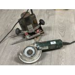 Electric router and electric grinder