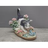 Lladro figure 1442 kitty confrontation