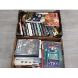 2 boxes of miscellaneous books