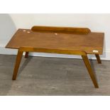 Small Danish teak coffee table 79x35cm