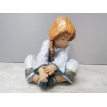 Lladro lazy day figure 12210 in great condition in original box, 17 cm high