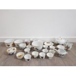 Large collection of Royal worcester evesham porcelain includes tea pot, milk jug, lidded pot and