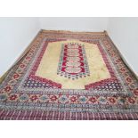 Large Belgian Kashmir rug 280 x 380, in excellent condition