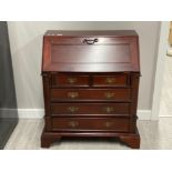 Reproduction Mahogany bureau 89x40cm