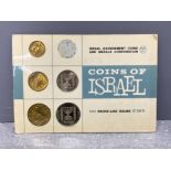 Coins of Israel 6 coin set, 1965 proof like issues