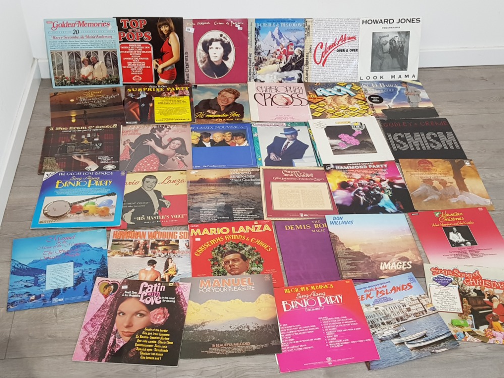 35 mixed LP records includes Elton John, Howard Jones and Top of the pops etc