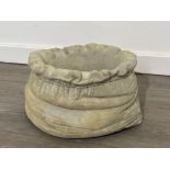 Large sack stone planter 45cm x 37cm x 26cms