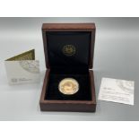 22ct gold 1oz krugerrand 2019 coin in original case with coa