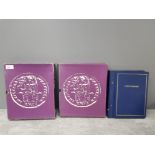 3 coin albums includes one sand hill coin library with space for crown size coins, also includes 2