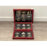 3 diorama framed various knot types