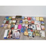 Large collection of books including colin dexter and diana daily mail magazines etc