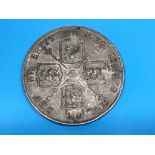 1889 double florin silver coin