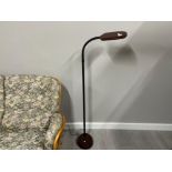 Standard lamp with adjustable shade