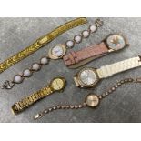 Bag of 6 ladies wristwatches