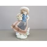 Lladro figure 5221 sweet scent girl