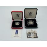 Royal mint 2004 proof piedfort 50p Roger bannister silver 925 coin low mintage 7500 and also 1997