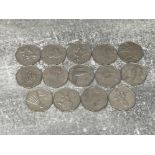 14 Olympic 50p coins