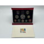 Royal mint 1998 red deluxe proof coin set complete with original case and coa