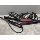 Morphy Richards I creative hair tongs and Nicky Clarke hair straighteners plus one more pair of hair